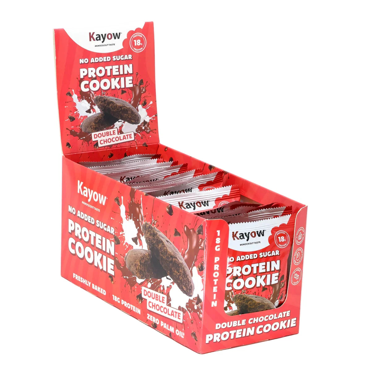 Kayow Nutrition No Added Sugar Protein Cookies 12x60g