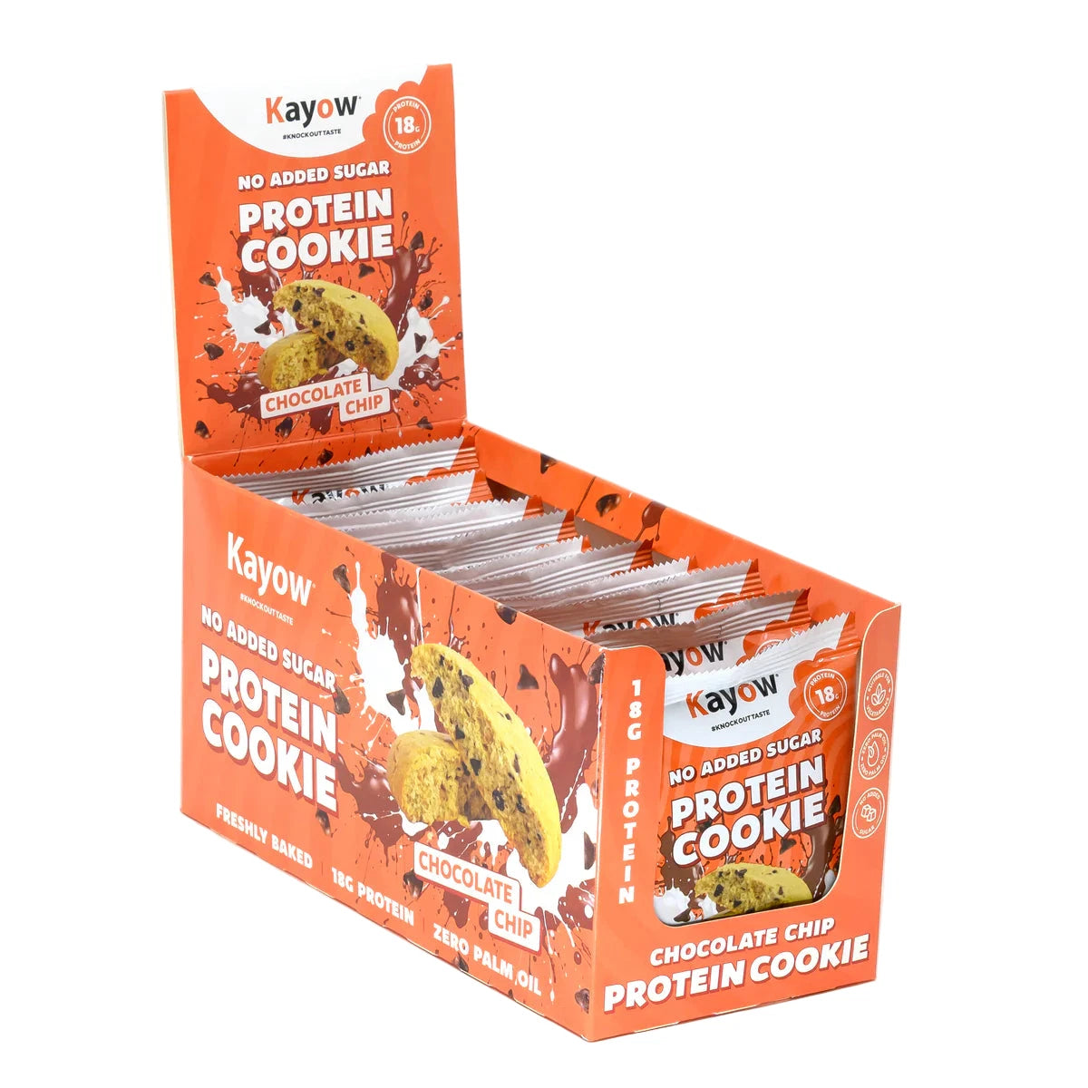 Kayow Nutrition No Added Sugar Protein Cookies 12x60g