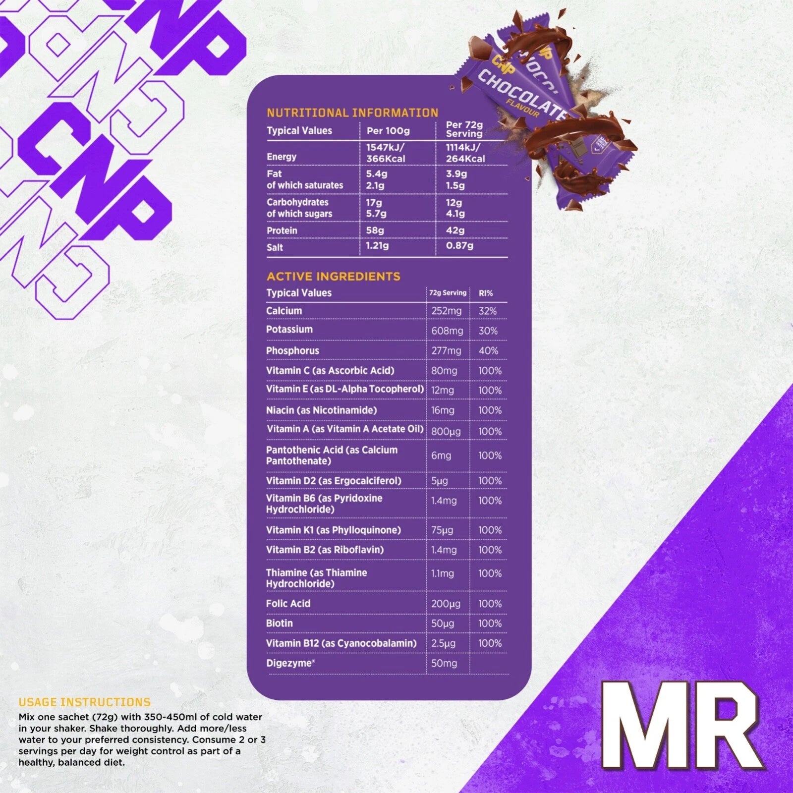 CNP MR Sachets 20x72g