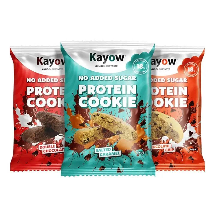 Kayow Nutrition No Added Sugar Protein Cookies 12x60g