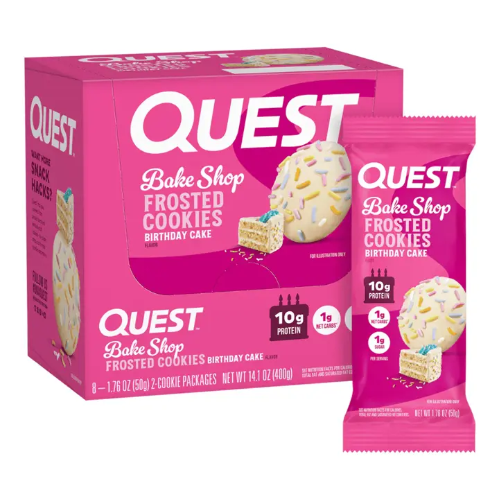 Quest Nutrition Frosted Cookie 8x50g (2 Cookie Packs)